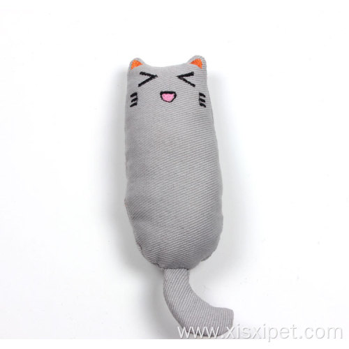 cotton fabric molar wear-resistant cute cat toy